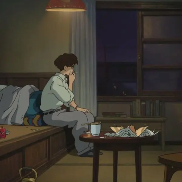 Hình ảnh anime nam cô đơn trong căn hộ trống trải. Hình ảnh anime nam cô đơn trong căn hộ trống trải.