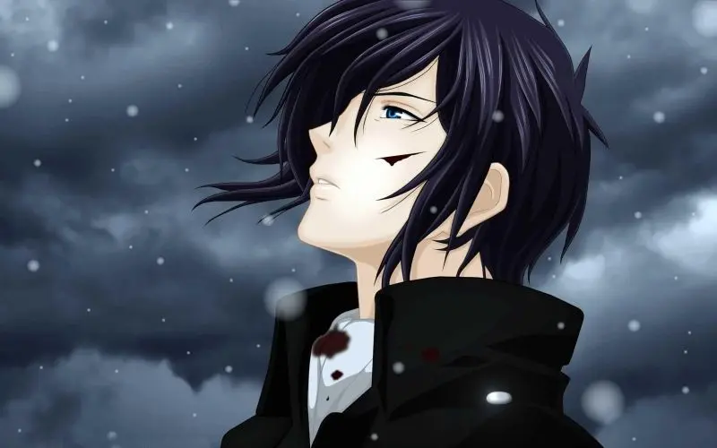 Hình ảnh anime nam giữa đêm khuya, tâm trạng cô độc. Hình ảnh anime nam giữa đêm khuya, tâm trạng cô độc.