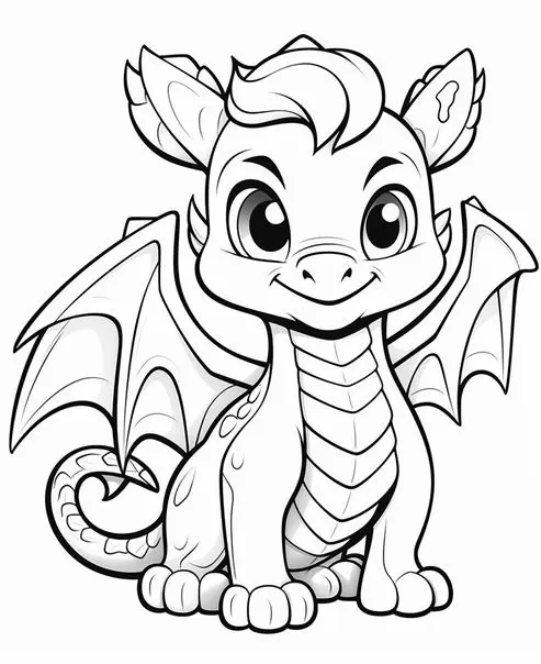Tranh vẽ rồng chibi dễ thương, giúp bé phát triển kỹ năng tô màu. Tranh vẽ rồng chibi dễ thương, giúp bé phát triển kỹ năng tô màu.