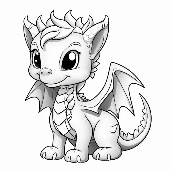 Tranh tô màu cho bé gái với hình ảnh rồng chibi cute đầy sắc màu. Tranh tô màu cho bé gái với hình ảnh rồng chibi cute đầy sắc màu.