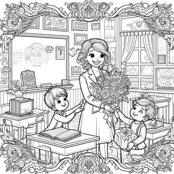 Bộ tranh tô màu tri ân thầy cô, món quà nhỏ chứa đựng tình cảm lớn. Bộ tranh tô màu tri ân thầy cô, món quà nhỏ chứa đựng tình cảm lớn.