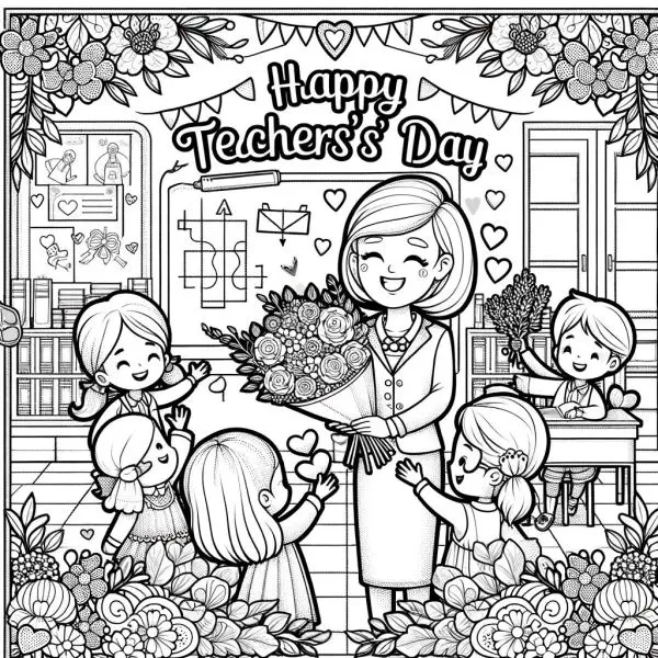 Ý tưởng tranh tô màu tri ân thầy cô: Đơn giản mà sâu sắc. Ý tưởng tranh tô màu tri ân thầy cô: Đơn giản mà sâu sắc.