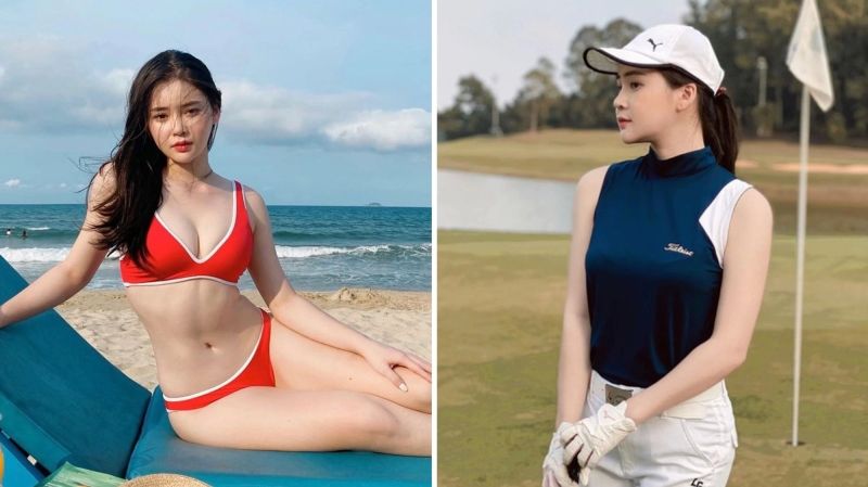 Gái xinh mặc bikini và mái tóc bồng bềnh Gái xinh mặc bikini và mái tóc bồng bềnh