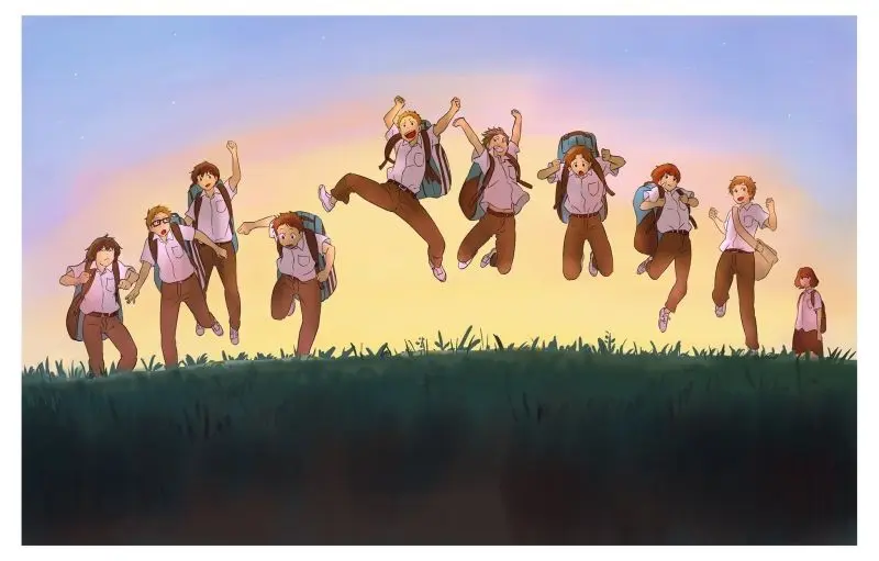Anime tập thể học sinh với những nhân vật cá tính. Anime tập thể học sinh với những nhân vật cá tính.