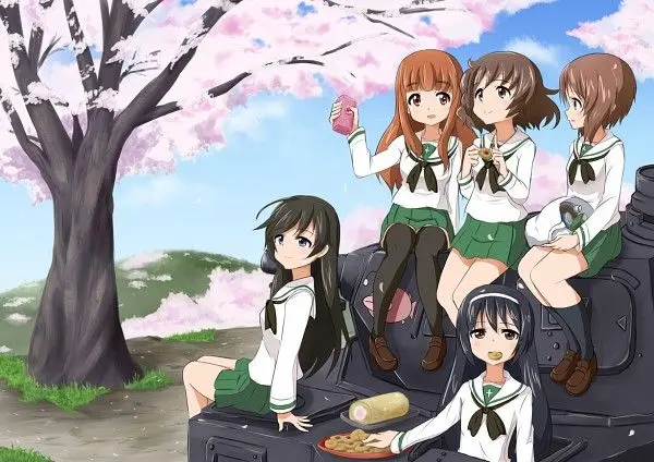 Anime tập thể học sinh: Khung cảnh học đường sống động. Anime tập thể học sinh: Khung cảnh học đường sống động.