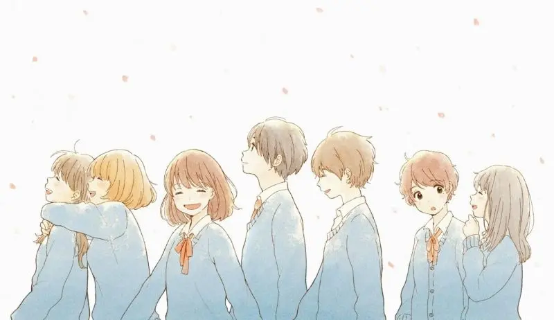 Tình bạn và sự đoàn kết qua ảnh anime tập thể học sinh. Tình bạn và sự đoàn kết qua ảnh anime tập thể học sinh.