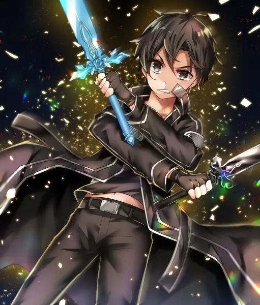 Hình ảnh anime Kirito với độ nét cao, thần thái cuốn hút và phong cách mạnh mẽ. Hình ảnh anime Kirito với độ nét cao, thần thái cuốn hút và phong cách mạnh mẽ.