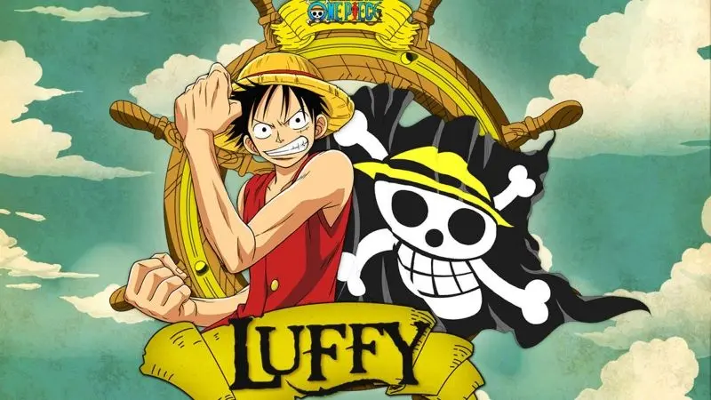 Luffy đứng một mình, đối mặt với biển cả rộng lớn.