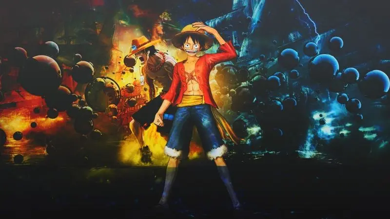 Luffy trong khoảnh khắc mạnh mẽ dù đứng một mình.
