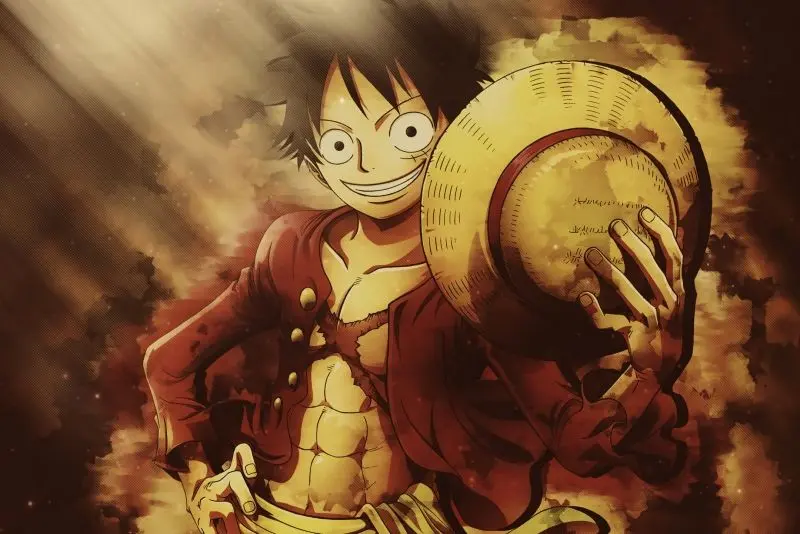 Hình ảnh Luffy một mình thể hiện ý chí kiên cường.