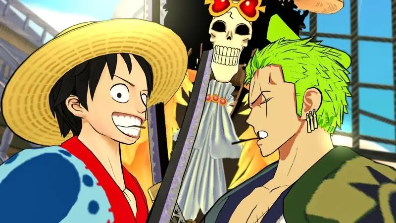 Luffy và những người bạn thân thiết trong từng khung hình.