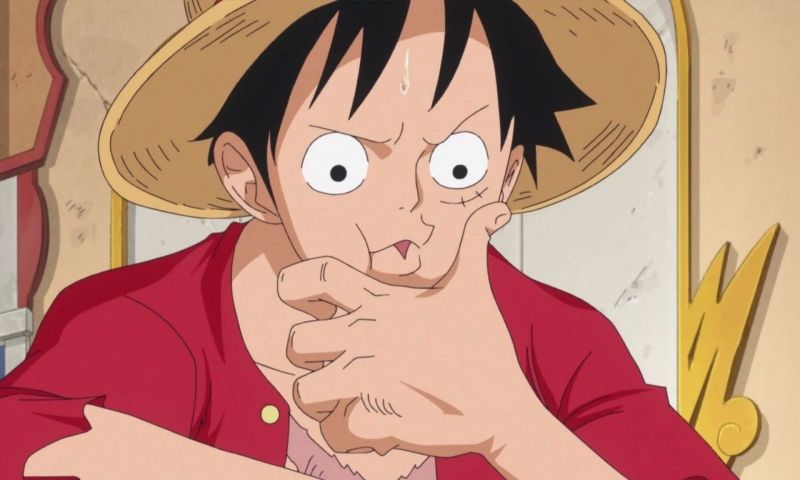 Chiêm ngưỡng ảnh anime Luffy một mình – tinh thần bất khuất.
