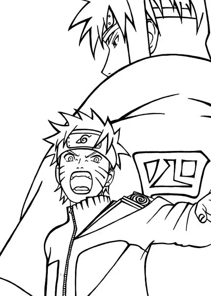 Tranh tô màu Naruto cực ngầu 1