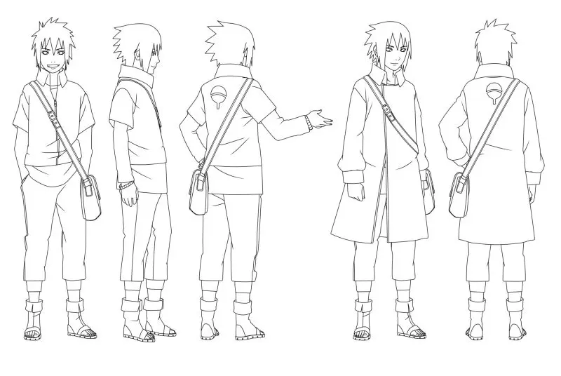 Tranh tô màu Naruto cực ngầu 13