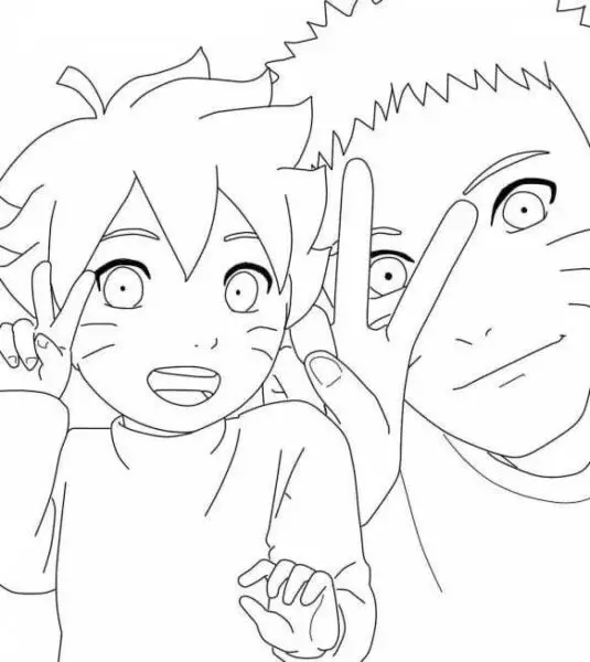 Tranh tô màu Naruto cực ngầu 14