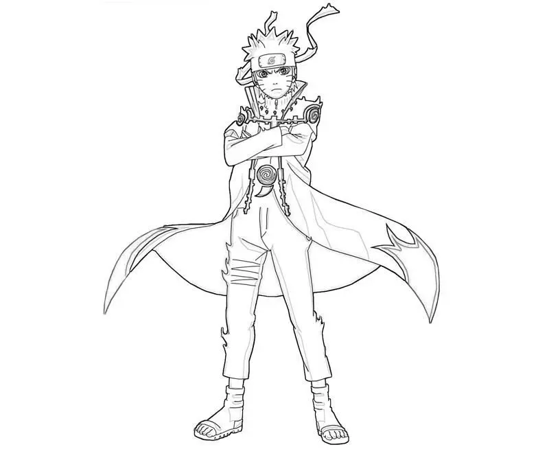 Tranh tô màu Naruto cực ngầu 3