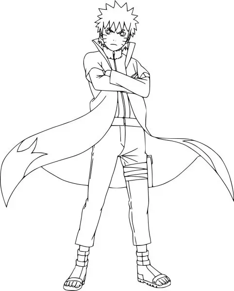Tranh tô màu Naruto cực ngầu 21