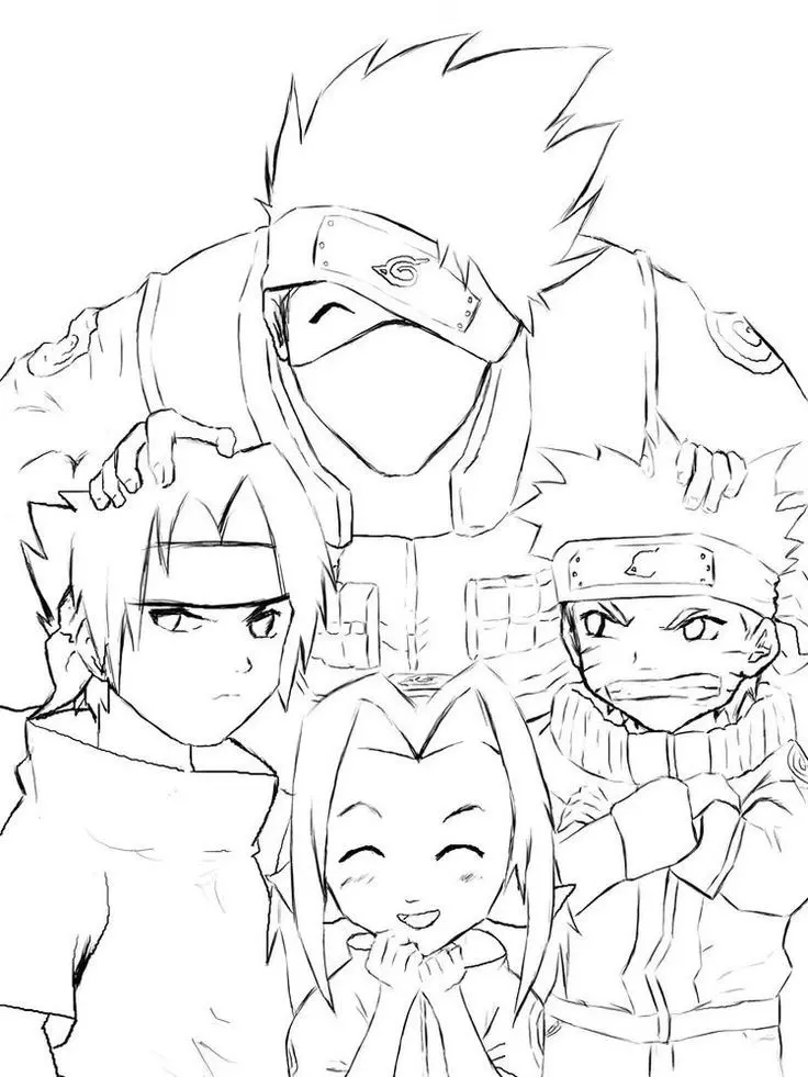 Tranh tô màu Naruto cực ngầu 31