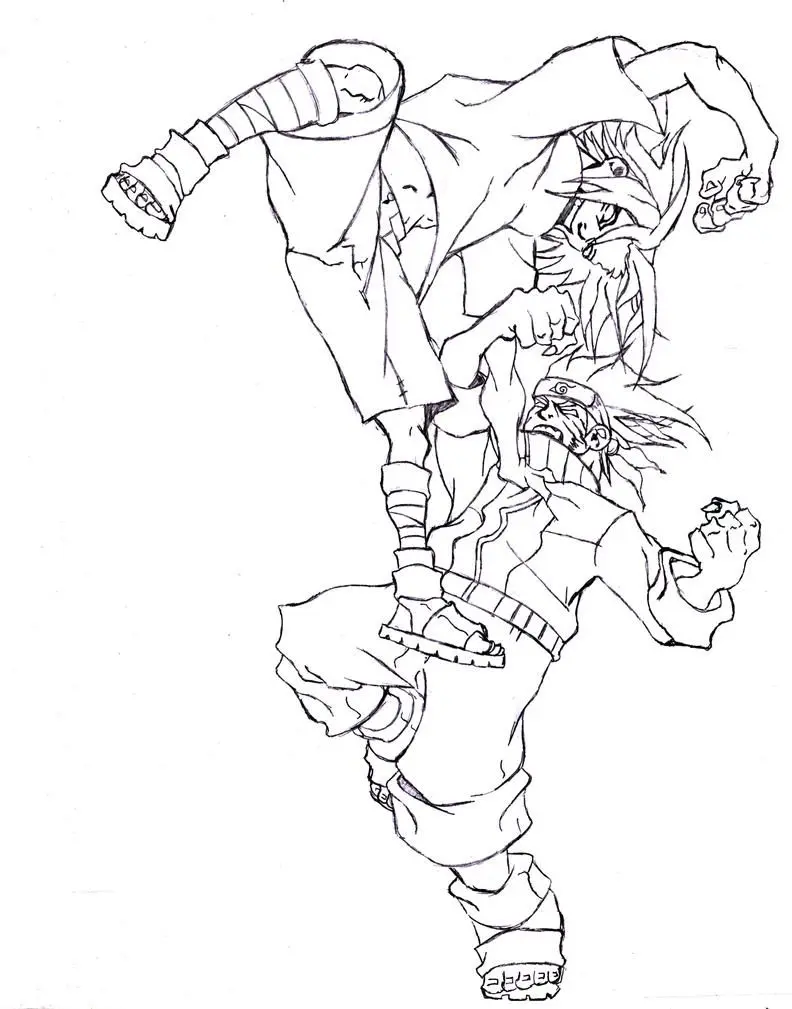 Tranh tô màu Naruto cực ngầu 32