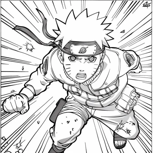 Tranh tô màu Naruto cực ngầu 33