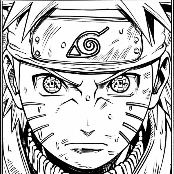 Tranh tô màu Naruto cực ngầu 34