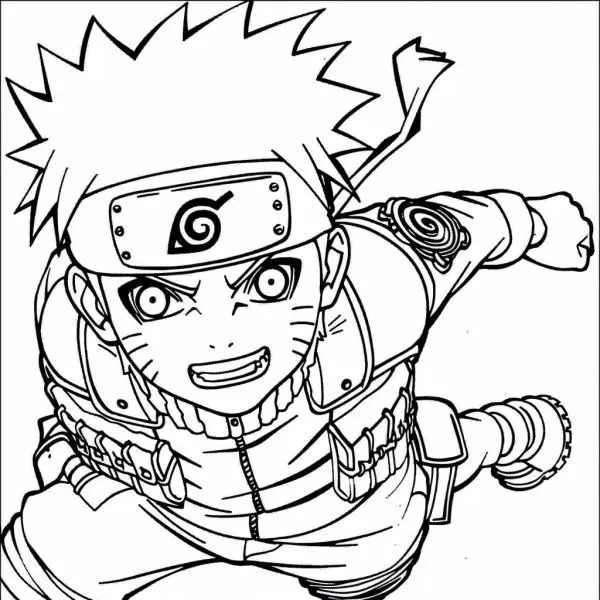 Tranh tô màu Naruto cực ngầu 35