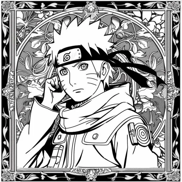 Tranh tô màu Naruto cực ngầu 36