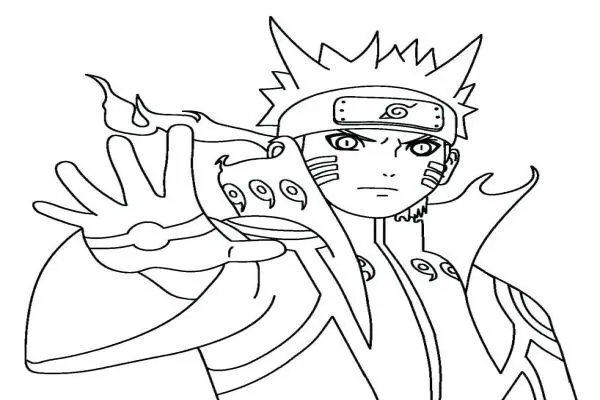 Tranh tô màu Naruto cực ngầu 39