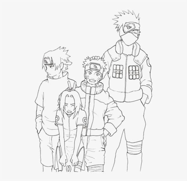 Tranh tô màu Naruto cực ngầu 40