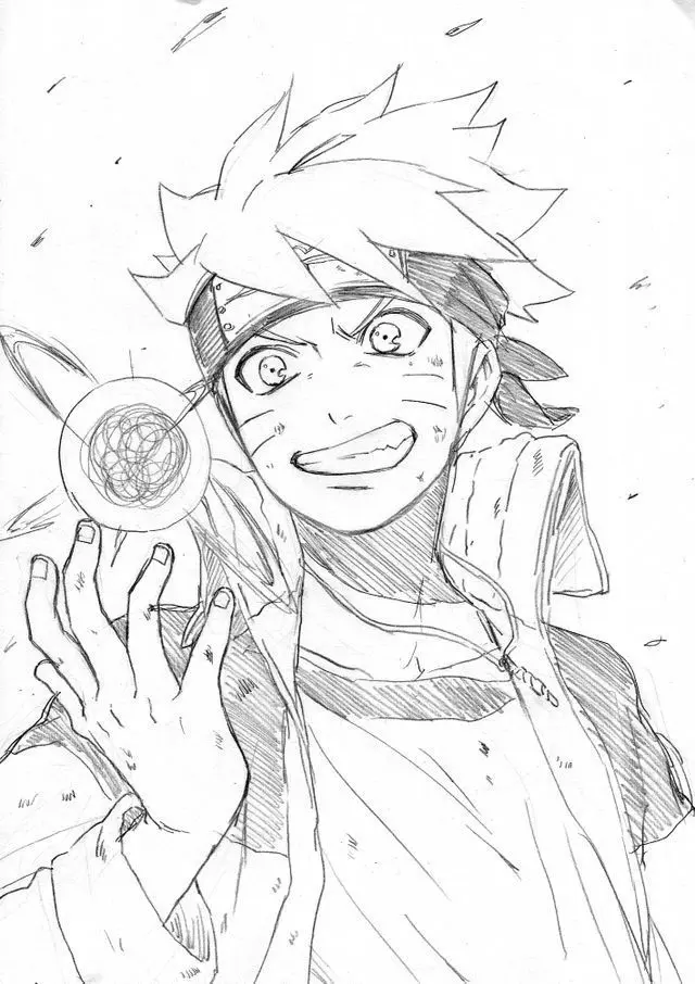 Tranh tô màu Naruto cực ngầu 5
