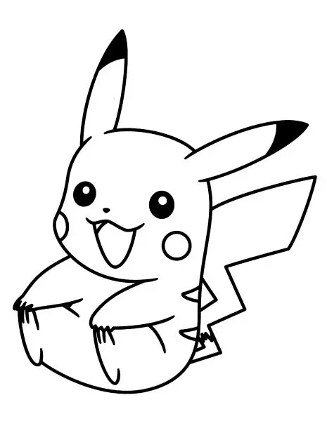 Khám phá tranh tô màu Pikachu dễ thương để bé thỏa sức sáng tạo!