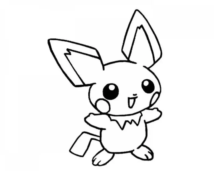 Tô màu Pikachu dễ dàng với những đường nét rõ ràng, phù hợp cho trẻ nhỏ