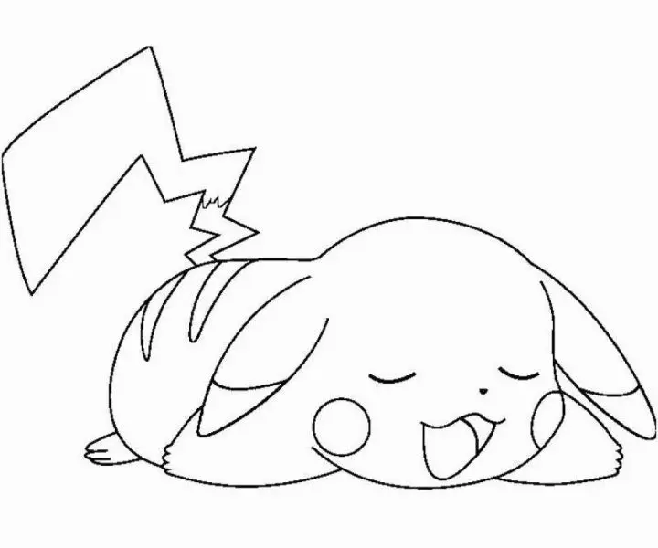 Học tô màu Pikachu với những hình ảnh thiết kế tối giản nhưng đẹp mắt