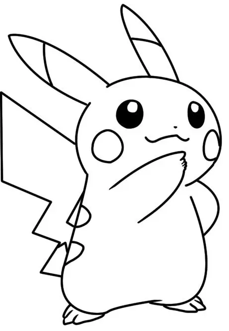 Tranh tô Pikachu cơ bản giúp bé sáng tạo mà không áp lực