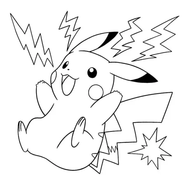 Hình Pikachu đa dạng, từ đơn giản đến phức tạp, phù hợp mọi bé