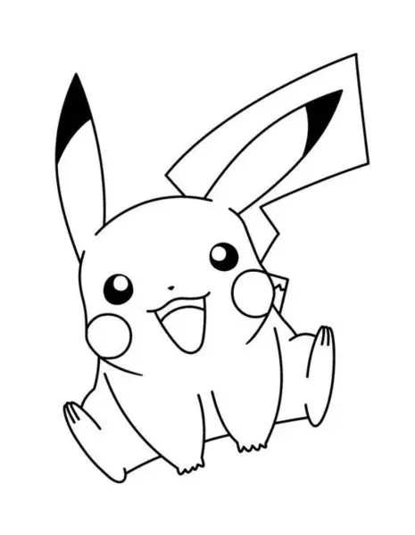 Bé sẽ mê mẩn với hình ảnh Pikachu dễ dàng tô màu tại nhà