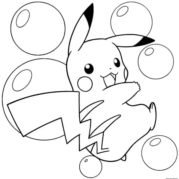 Bộ hình Pikachu để tô màu, món quà lý tưởng cho bé yêu Pokémon