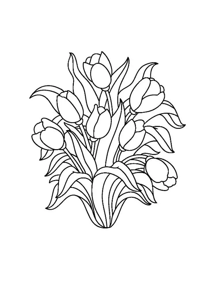 Thỏa sức vẽ hoa tulip trong bộ tranh tô màu hoa đẹp. Thỏa sức vẽ hoa tulip trong bộ tranh tô màu hoa đẹp.