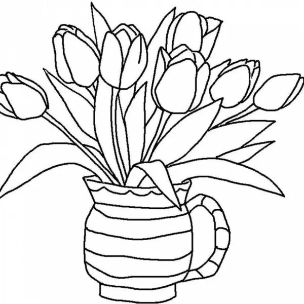 Bé yêu thích tô màu với bộ tranh tô màu hoa tulip dễ thương. Bé yêu thích tô màu với bộ tranh tô màu hoa tulip dễ thương.