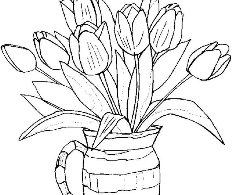 Tranh tô màu hoa tulip cho người lớn giúp bạn tập trung và thư giãn. Tranh tô màu hoa tulip cho người lớn giúp bạn tập trung và thư giãn.