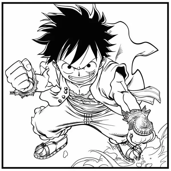 Bé sẽ thích mê khi tô màu những tranh Luffy ngầu cực chất! Bé sẽ thích mê khi tô màu những tranh Luffy ngầu cực chất!