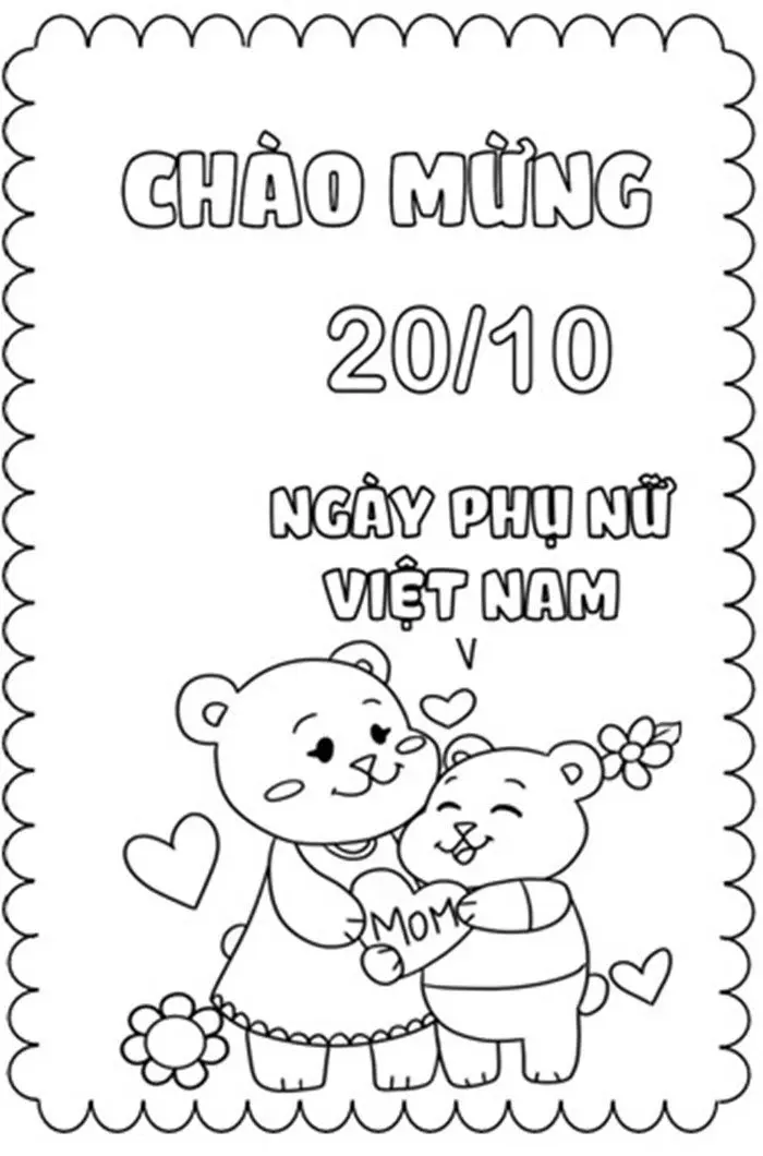 Khám phá tranh tô màu ngày Phụ nữ Việt Nam dành tặng mẹ và cô giáo. Khám phá tranh tô màu ngày Phụ nữ Việt Nam dành tặng mẹ và cô giáo.