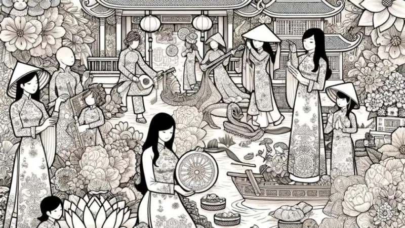 Tô màu tranh 20/10 ý nghĩa - Tặng mẹ và cô món quà từ trái tim Tô màu tranh 20/10 ý nghĩa - Tặng mẹ và cô món quà từ trái tim