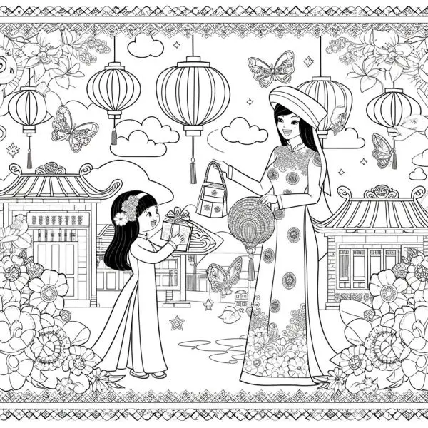 Tải tranh tô màu 20/10 ý nghĩa - Cùng bé học về Ngày Phụ nữ Việt Nam Tải tranh tô màu 20/10 ý nghĩa - Cùng bé học về Ngày Phụ nữ Việt Nam