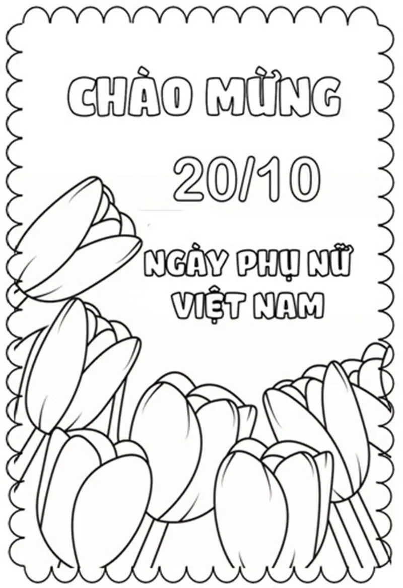 Tranh tô màu 20/10 cho bé - Tô màu, học ý nghĩa Ngày Phụ nữ Tranh tô màu 20/10 cho bé - Tô màu, học ý nghĩa Ngày Phụ nữ