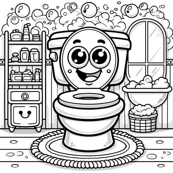 Tranh tô màu Skibidi toilet dễ thương, phát triển tư duy cho trẻ Tranh tô màu Skibidi toilet dễ thương, phát triển tư duy cho trẻ