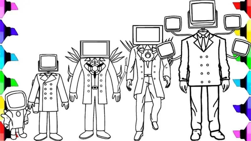 Chia sẻ niềm vui sáng tạo với tranh tô màu TV Man dành riêng cho bé.