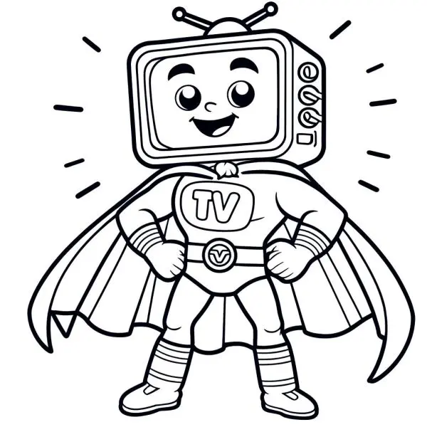 Tô màu TV Man miễn phí, hoạt động bổ ích và tiết kiệm cho trẻ.