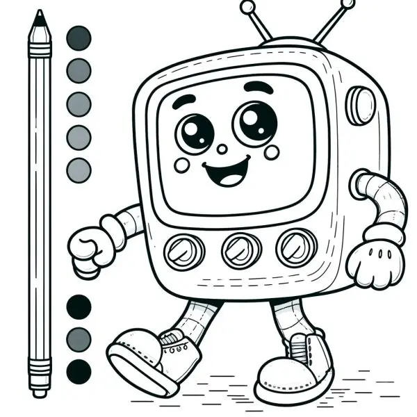 Thư giãn cùng bé qua những bức tranh tô màu TV Man ngộ nghĩnh