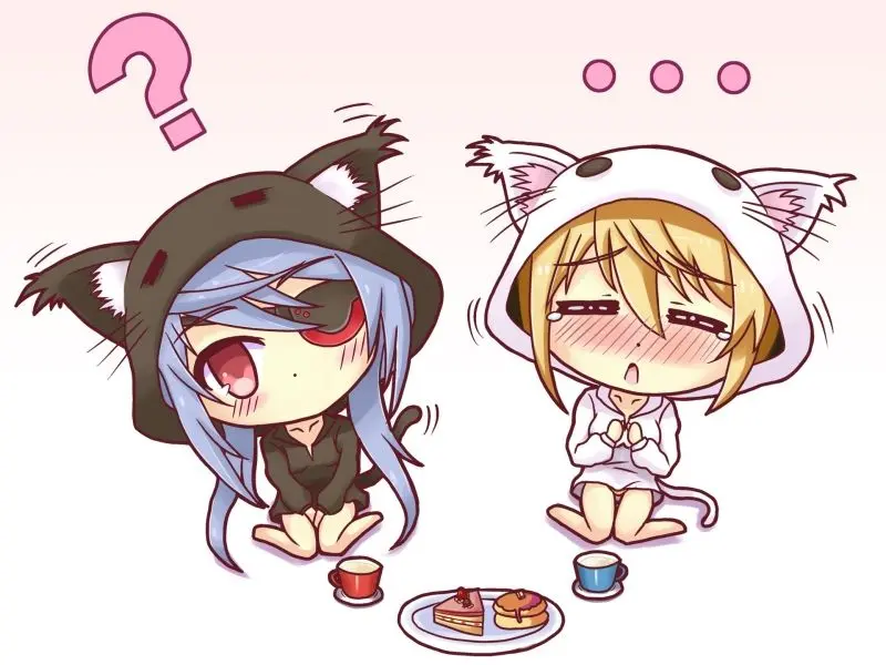 Tình cảm ngọt ngào trong từng ảnh anime chibi đôi . Tình cảm ngọt ngào trong từng ảnh anime chibi đôi .